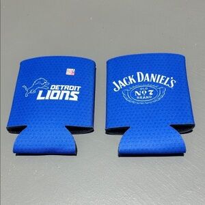 NFL Detroit Lions x Jack Daniels Koozies (Set of 2)
